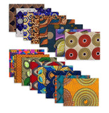 16 Pcs 100% Polyester African Fabric Ankara Wax Print, Repeat-Free Ankara Print for Sewing, Craft Projects, DIY Repair Work (50 