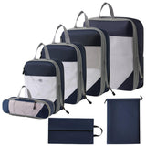 7 Pieces SpaceSaving Travel Packing Cubes Lightweight Luggage Organizer Set Mesh Suitcase Organizer Set Compact For Travelers, 