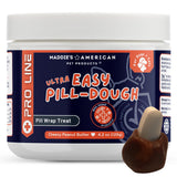 Ultra Easy Pill-Dough Treat Paste Wrap with Probiotics - Forms a Custom Pocket to Hide Pet Medications - Pro Line (1 Pack, Peanu