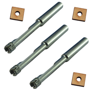 1/4 Diamond Drill Bit for Porcelain & Tile - 1/4 x 3, Diamond Tip with Guide Holds