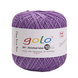 golo Crochet Thread Yarn for Hand Knitting Lace Yarn Purple 663