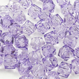 200pcs 10mm Acrylic Cube Square Faceted Acrylic Beads with Hole Plastic Spacer Beads for Bracelets Necklace Earring Making Suppl