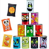 JOYIN 13 Pcs Halloween Carnival Bean Bag Toss Game with Tin Cans and Beanbags for Kids & Adults Indoor Outdoor Carnival Party Ga