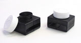 Buckle Guard Seat Belt Button Cover (Black 2 Pk) Deters Kids and Disabled Adults from Opening Their Seat Belt Buckles While Ridi