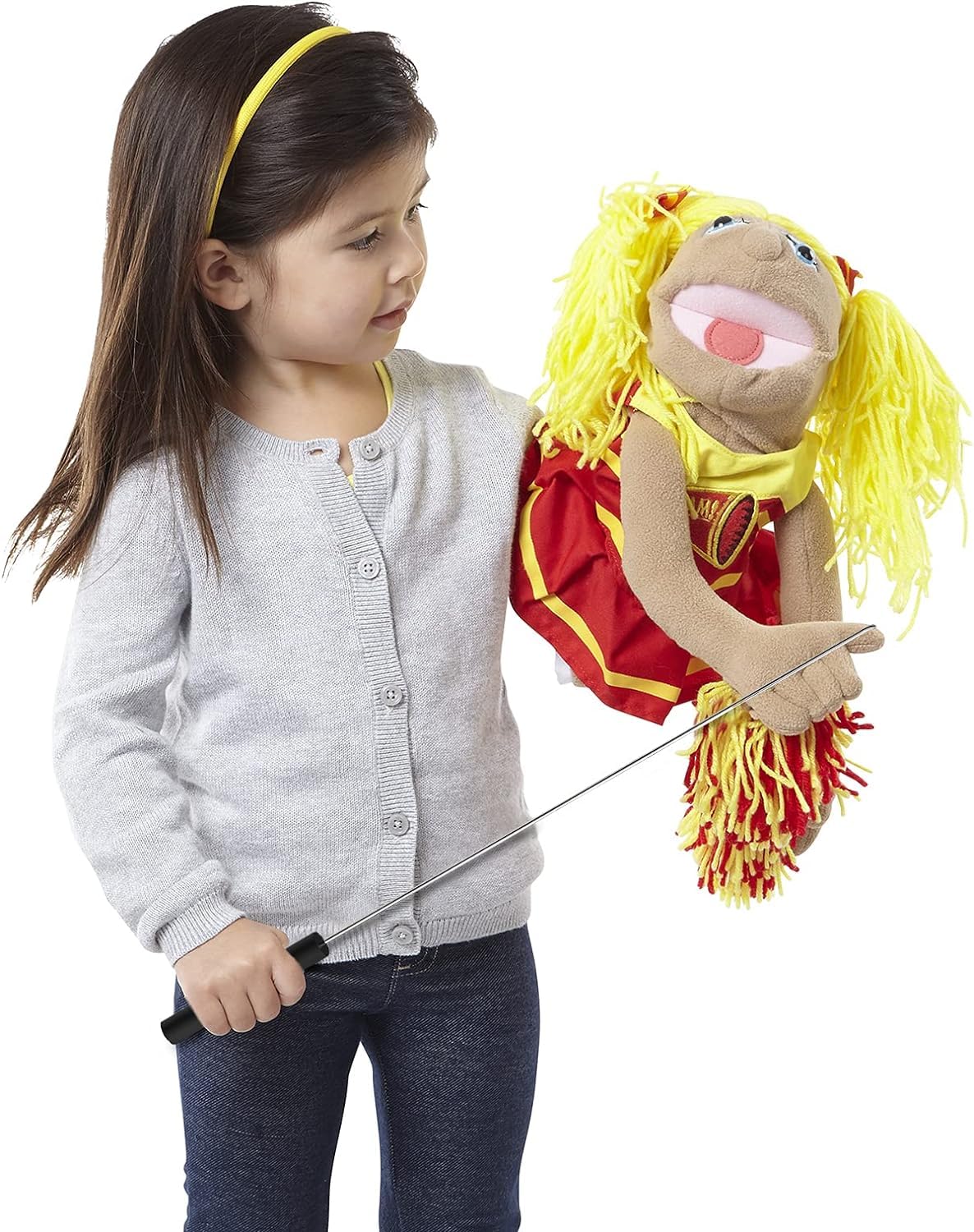 Jakeei 2 Pack 16 inch Puppet Handles Arm Control Rod Metal Puppet Stick Accessory for Small and Large Puppets