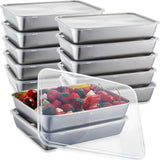 11 Ismael 2Pcs Stainless Steel Fridge Storage Boxes Serving Veggie Tray