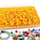 Sunrony 240Pcs 12mm Silicone Beads for Keychain Making, Round Silicone Beads for Pens and Necklace Bracelet Crafts Making(Bright
