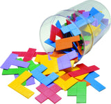 edxeducation Pentominoes - Set of 6 - Multicolored - Practice Early Geometry