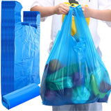 Dunzoom 180 Pcs Jumbo Size T-shirt Bags Bulk 17 x 8 x 29 Large Plastic Shopping Trash Bags with Handles, 18 mm Thick for Busines