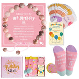 Brigruk 8 Year Old Girl Birthday Gifts, 8th Affirmation Cards for Kids and Teen Girls, Daily Inspirational Self Love Cards, Pres