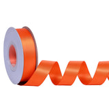 Ribest Orange Double Faced Satin Ribbon, 7/8 Inch 25 Yard Ribbon for Crafts Gift Wrapping Hair Bows Wedding Party Decoration Bou
