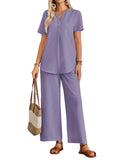 Toplot Casual Wear Pant Top Set || Fancy Co-Ord Set ||Coord Sets For Women (Pop-Coord-5250-Purple-Xs),Purple,,B0F1YRW6P3