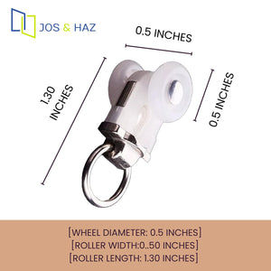 Jos & Haz MF016W-Curtain Track Accessories (10 Pack Runners)