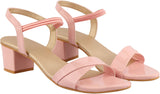 Shoetopia Women'S & Girl'S Pink Pointed Toe Block Heels,Pink,3,B09NC1YS1H