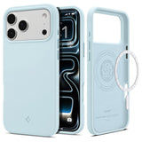 Spigen for iPhone 17 Pro Case, Silicone Fit MagFit [Compatible with MagSafe] - Mute Blue