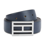 Tommy Hilfiger MenS Reversible Leather Belt Colten Navy+Tan, Size M 90Cm | Formal Belt For MenS | Adjustable