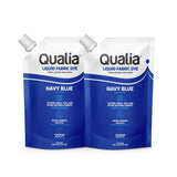 Qualia Fabric Dye - for Natural Fibers - 235 ml (Navy Blue 2 Pack)
