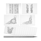 ZOOMELLA Scriber Pen Multipurpose Picker Pens for Mechanical Woodworking MetalworkingCrafts|Art Supplies|Drawing & Lettering Sup
