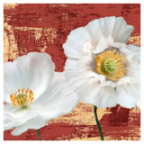 Washed Poppies (Red & Gold) I-Paper Art-42,,X42,,