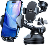 HTU ?Military-Grade Suction? 2025 Cell Phone Holder for Car?Flexible Telescopic Arm? Car Phone Mount Stand for Dashboard Windshi