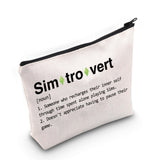 TSOTMO Game Gaming Gift Simtrovert Definition Makeup Bag For Game Lovers Gamer Accessories Bag Video Game Gift (Simtrovert)