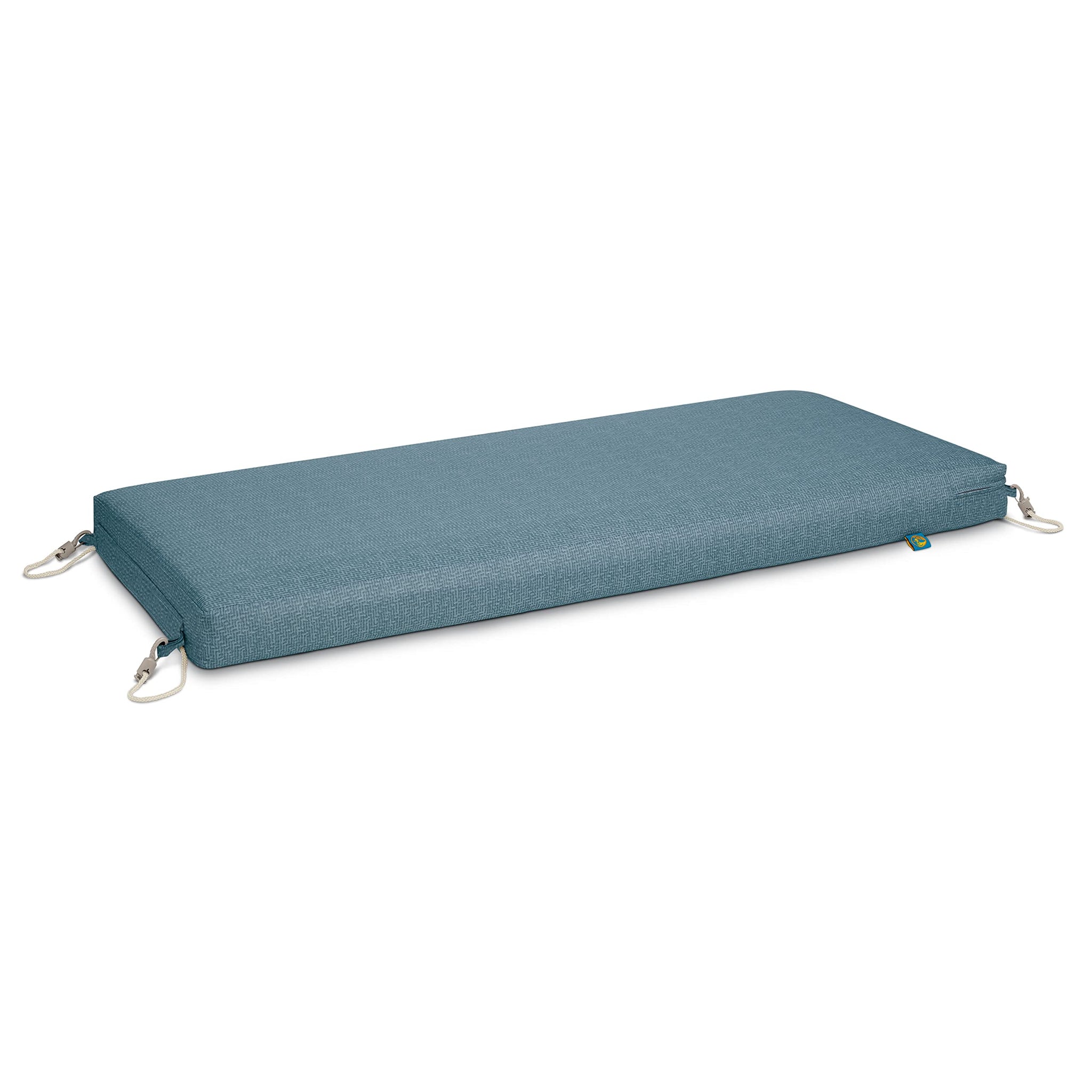 Duck Covers Weekend Water-Resistant Outdoor Bench Cushion, 42 x 18 x 3 Inch, Blue Shadow, Patio Furniture Cushions
