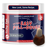Ultra Easy Pill-Dough Hypoallergenic Treat Paste Wrap for Dogs & Cats - Forms a Custom Pocket to Hide Pet Medications- Chicken F