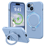Vanxiliiy Compatible with iPhone 14 Case with Stand, Premium Slim Liquid Silicone Phone Cases for iPhone 14 6.1 Compatible with 