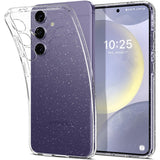 Spigen Liquid Crystal Glitter Designed for Galaxy S24 Case (2024) [Military-Grade Protection] - Crystal Quartz