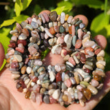 400pcs Natural Chip Stone Beads for Jewelry Making Alashan Agate 5-8mm Irregular Gemstones Healing Crystal Loose Rocks Bead Hole