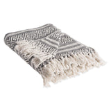 DII Global Diamond Stripe Woven Throw, 50x60-Inch, Mineral