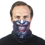 Concept One DC Comics The Joker MultiPurpose Neck Gaiter Scarf Bandana, Black, One Size