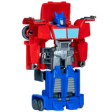 Transformers EarthSpark 1-Step Smash Changers Optimus Prime 4-Inch Action Figure, Robot Toys for Boys and Girls 6 and Up