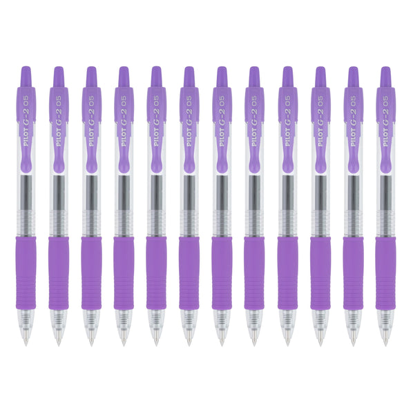 Pilot G2 Retractable Gel Pens, Extra Fine Point, Purple Ink, 0.5 mm, 1 ...