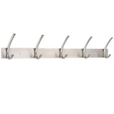 BIRDROCK HOME Premium 5Hook Stainless Steel Coat and Hat Rack for Wall Set of 2 Front Door Organizer Mounted Hanger for J