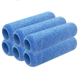 Great Andrew 6 Pack Paint Roller Covers 9 Inch 3/8-Inch Nap, Dense Fibers Large Paint Roller Kit for Painting Textured Smooth Ro