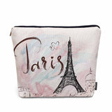 Kalygon Women Cosmetic Bag Eiffel Tower, Watercolor Paris Eiffel Tower Cute Makeup Bag For Purse Cosmetic Travel Bag For Toiletr