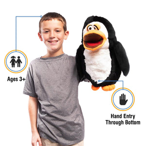 17 Silly Penguin, Animal Hand Puppet