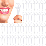 Dandat 2000 pcs Dental Floss Picks Bulk High Toughness Clean Tooth Picks Flossers Dental Floss Flossers for Teeth Cleaning Famil