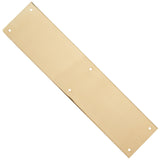 Deltana Push Plate 31/2X 15Bright Brass, Polished Brass