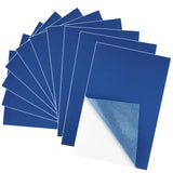 BOUBONI 10PCS Navy Blue Self Adhesive Felt Fabric Sheets Sticky Felt Sheets for Craft Supplies Art Home Making(8.3 x 11.8/20 x 3