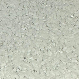 Miyuki Half Tila Beads - 2 Hole Rectangle Beads, 5x2.3x1.9 mm, 5 Grams Glass Beads White (HTL402)