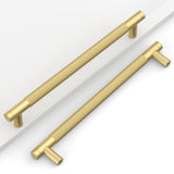 Coinkoly 10 Pack 7(177mm) Gold Cabinet Pulls Knurled Kitchen Cabinet Handles Drawer Pulls Cupboard Hardware for Cabinets