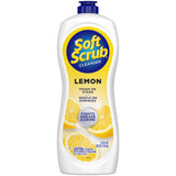 Soft Scrub Cleanser, Lemon Fragrance, 36 Oz, Multi Surface Cleaner, Kitchen
