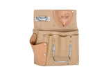 OX Tools Trade Series Suede Leather Drywall Pouch - 7 Pockets | Heavy Duty Leather & Reinforced Riveting