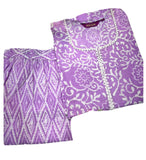 Anni Designer Women'S Cotton Blend Straight Printed Kurta With Pant (Gulika Purple-Jsw_Xxl_Purple_Xx-Large),Purple,2XL