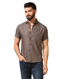 Toplot Men'S Regular Fit Solid Casual Shirt With Pocket Design With Spread Collar & Half Sleeves (Half-Pocket-5179-Grey-Xl),Grey,,B0CYGSY8MP
