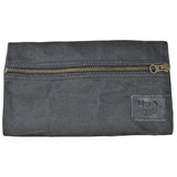 Hide & Drink, All Purpose Utility & Charger Case for MacBook, iPad & Laptop Handmade from Waxed Canvas (Charcoal Black)