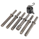 YaeCCC 7 Pcs Heavy Duty Smoothing Pneumatic Air Rivet Hammer Tools Steel Air Hammer Chisel Pneumatic Hammer for Hollow Solid Hal