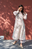 Gosriki Women'S Rayon Viscose Embroidered A-Line Kurta With Pant (Dhanyasri Cream-Gs_Xl_Cream_X-Large),Cream,,B0F92DBHG5